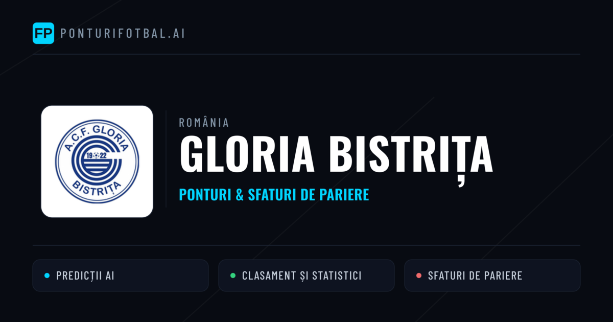 Gloria Bistrița Ponturi și statistici