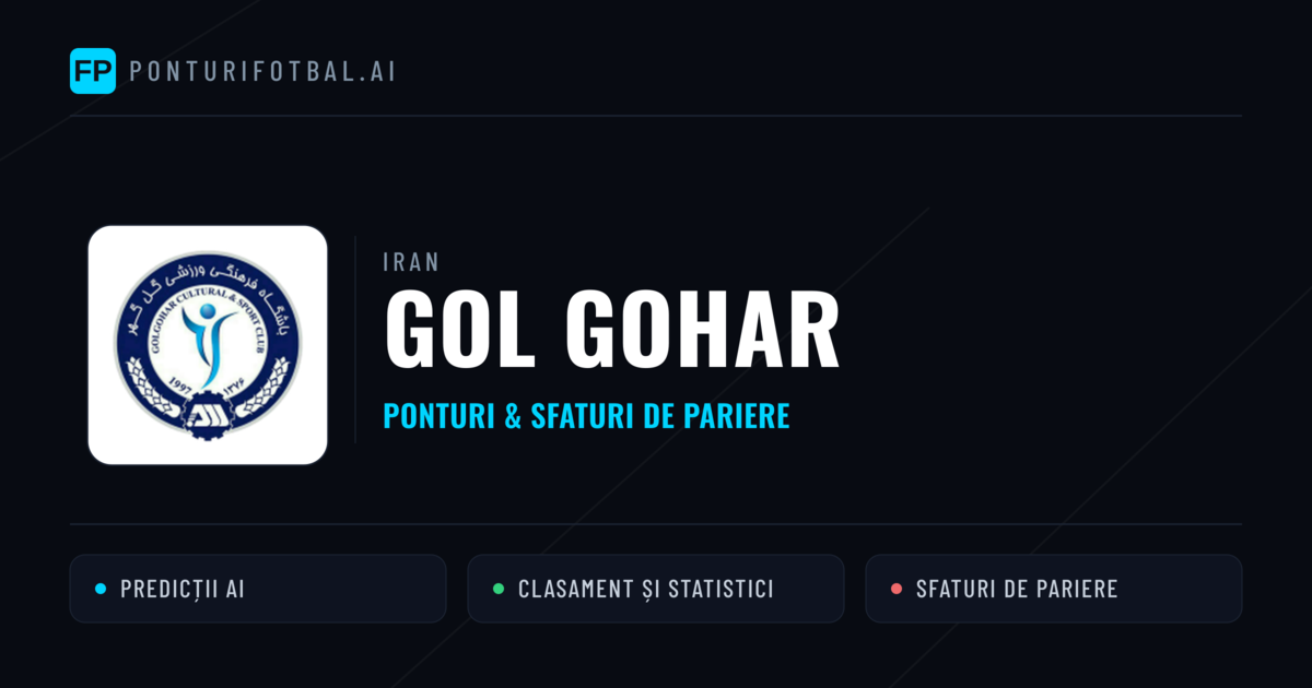 Gol Gohar Ponturi și statistici
