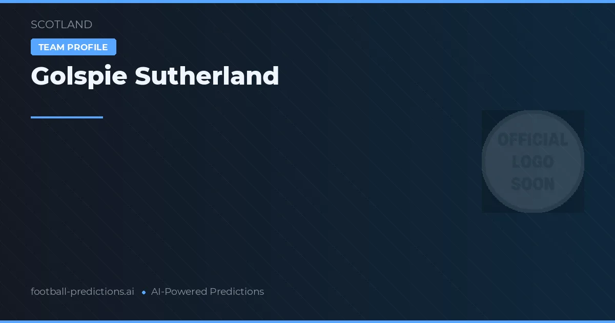 Golspie Sutherland Ponturi și statistici