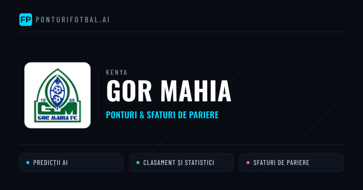 GOR Mahia Ponturi și statistici