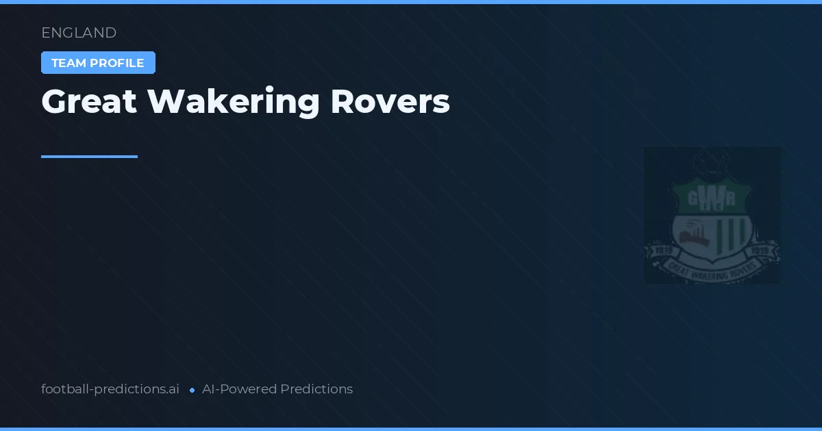 Great Wakering Rovers Ponturi și statistici
