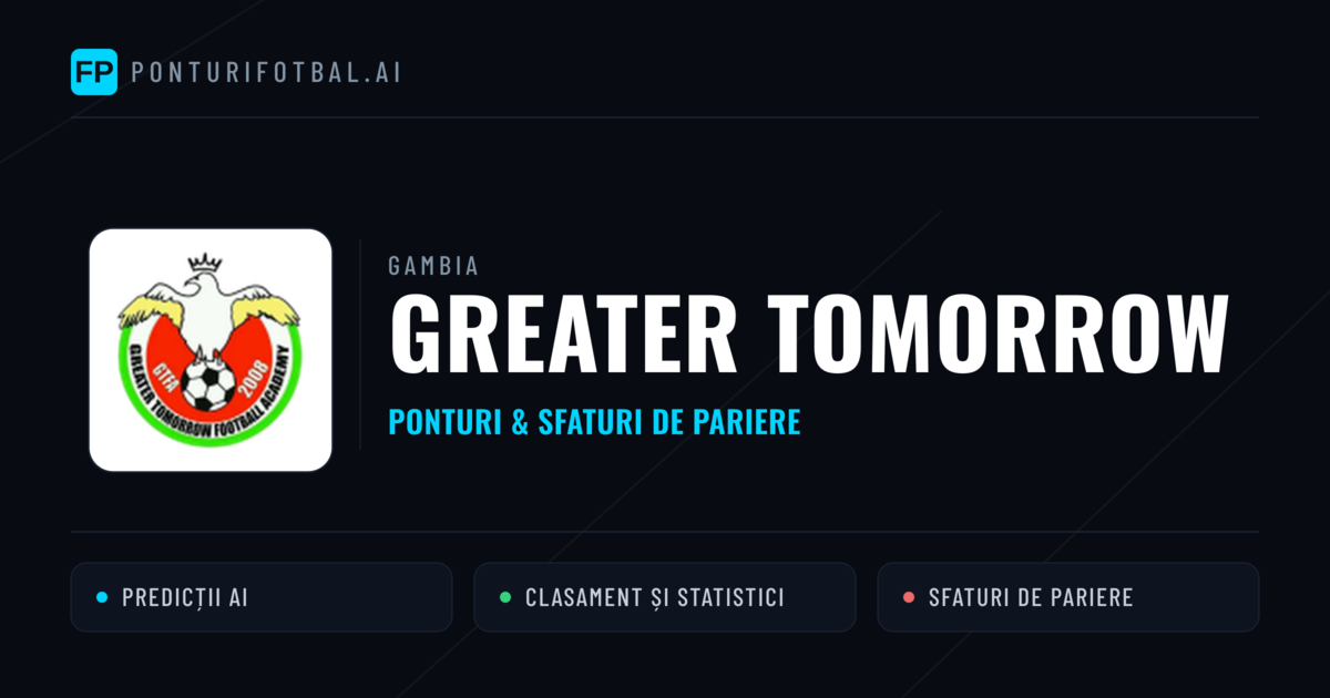 Greater Tomorrow Ponturi și statistici