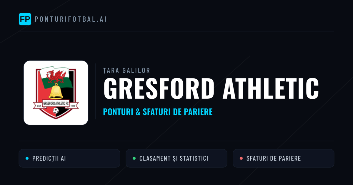 Gresford Athletic Ponturi și statistici