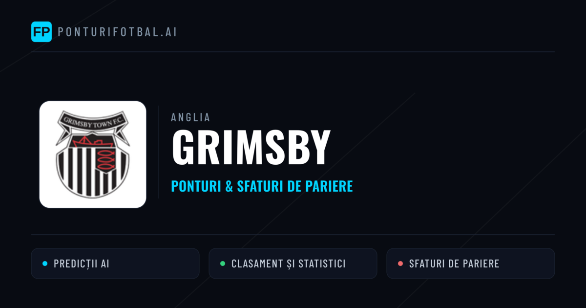 Grimsby Ponturi și statistici