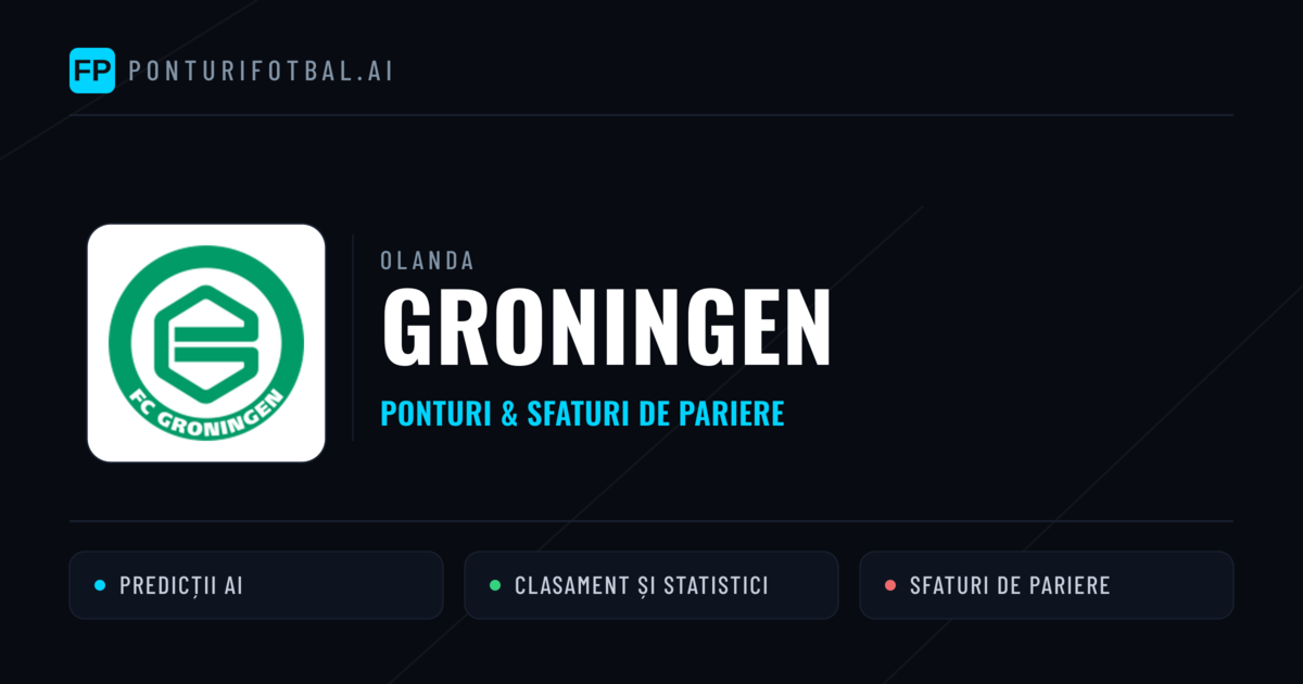 Groningen Ponturi și statistici