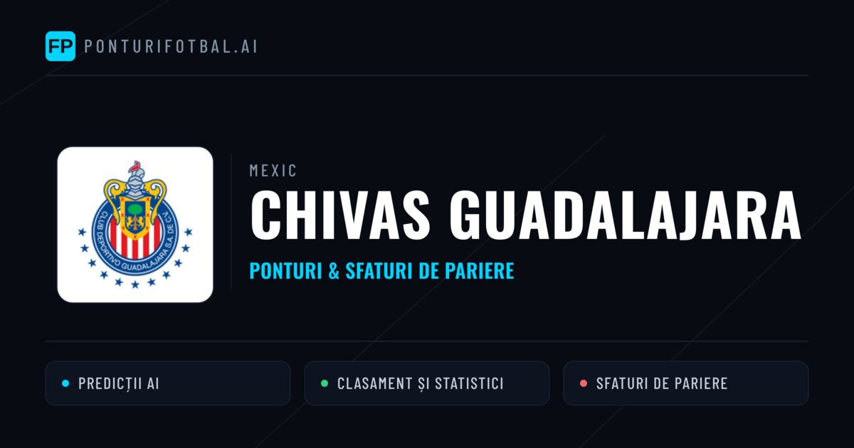 Chivas Guadalajara Ponturi și statistici