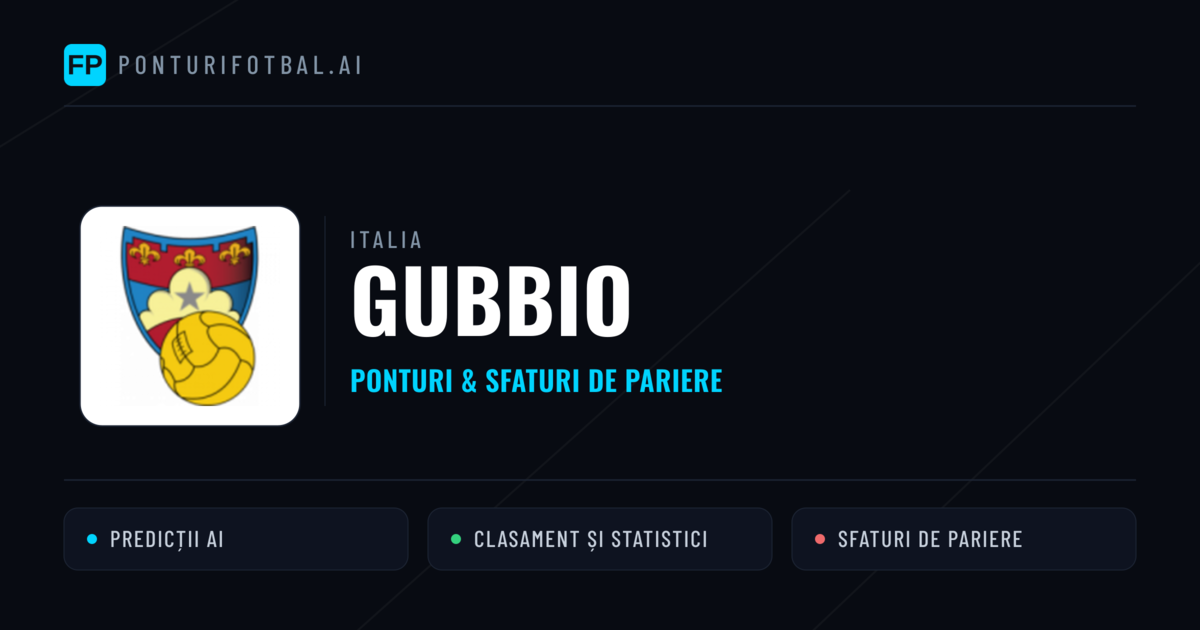 Gubbio Ponturi și statistici