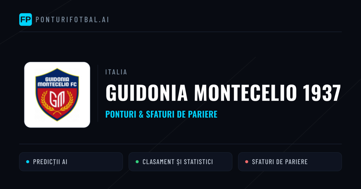 Guidonia Montecelio 1937 Ponturi și statistici