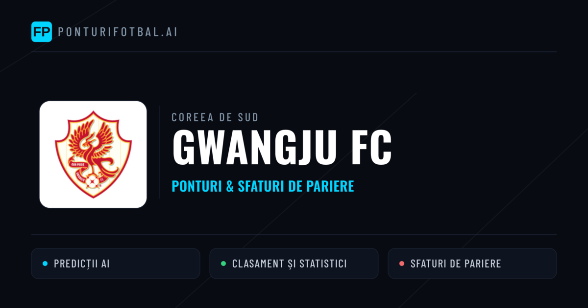 Gwangju FC Ponturi și statistici