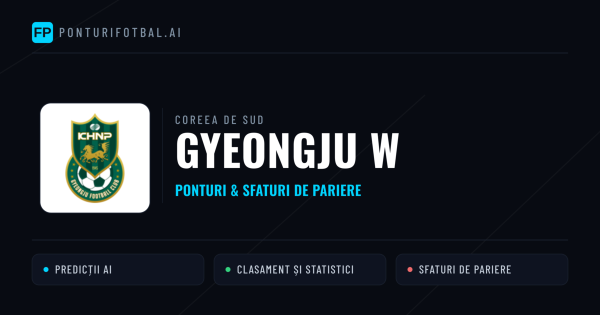 Gyeongju W Ponturi și statistici