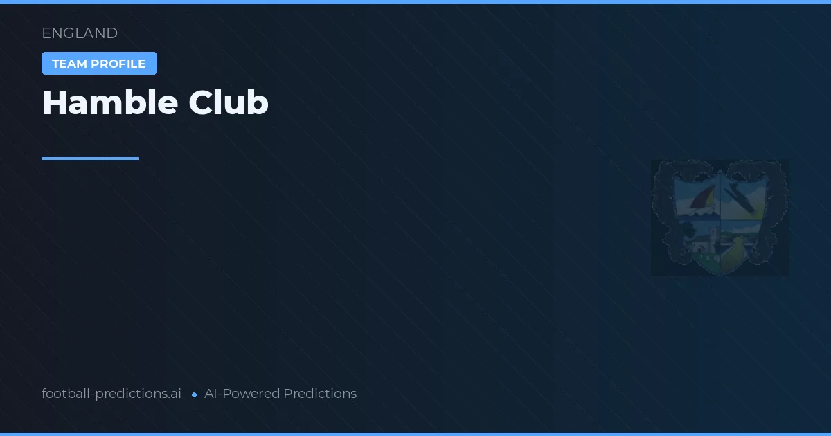 Hamble Club Ponturi și statistici
