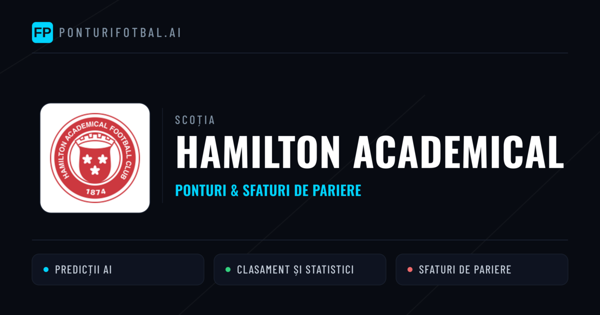 Hamilton Academical Ponturi și statistici