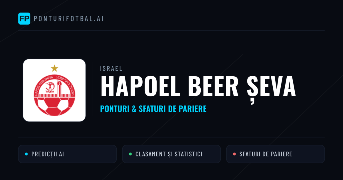Hapoel Beer Șeva Ponturi și statistici