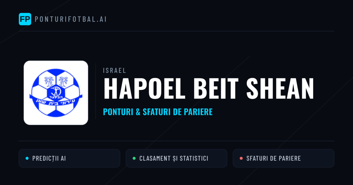 Hapoel Beit Shean Ponturi și statistici