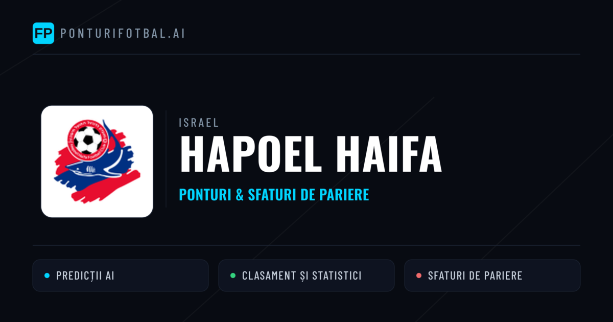 Hapoel Haifa Ponturi și statistici