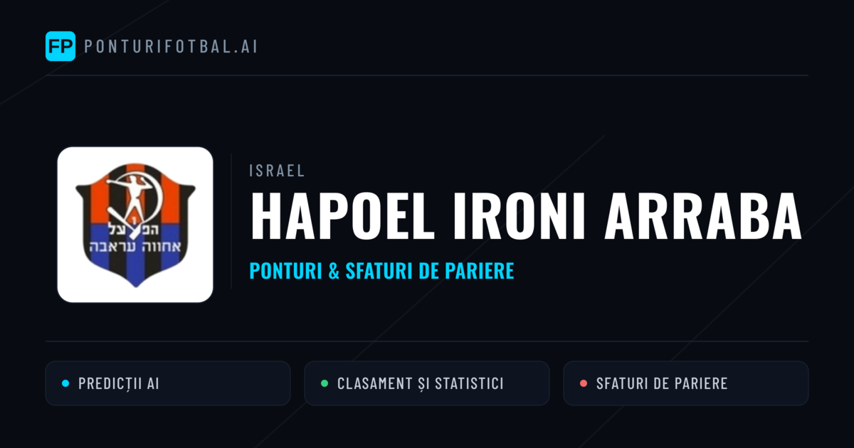 Hapoel Ironi Arraba Ponturi și statistici