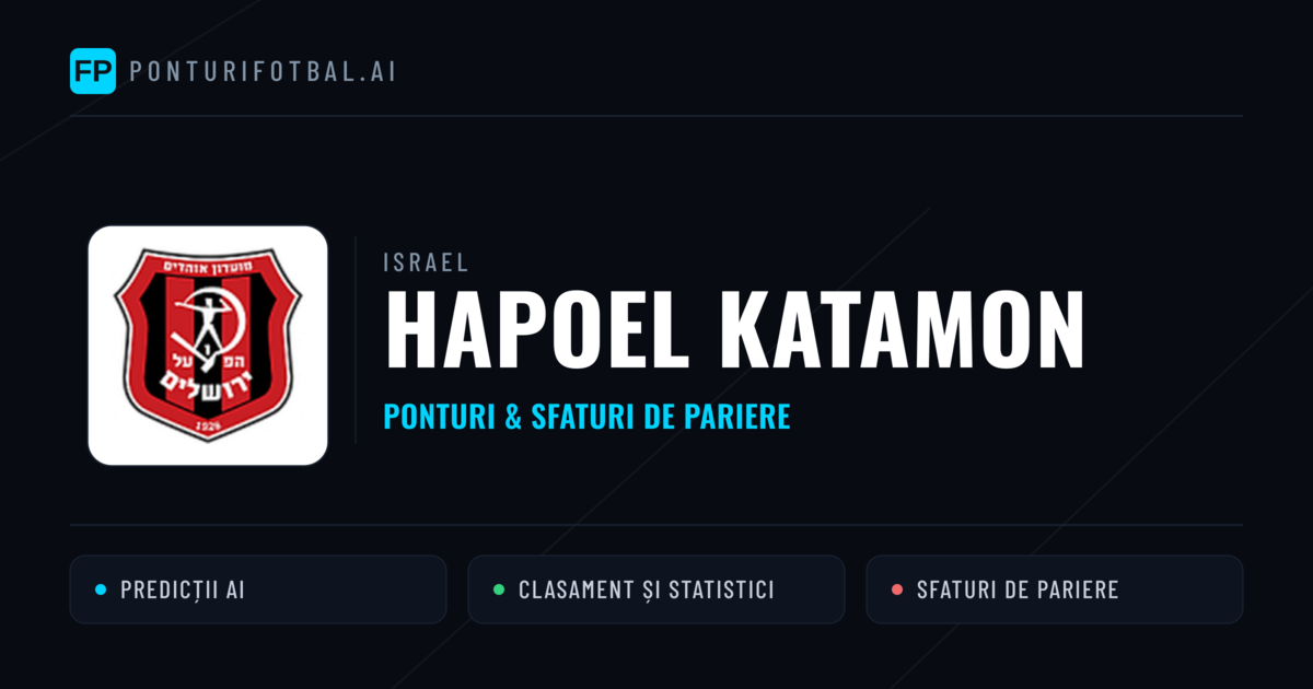 Hapoel Katamon Ponturi și statistici