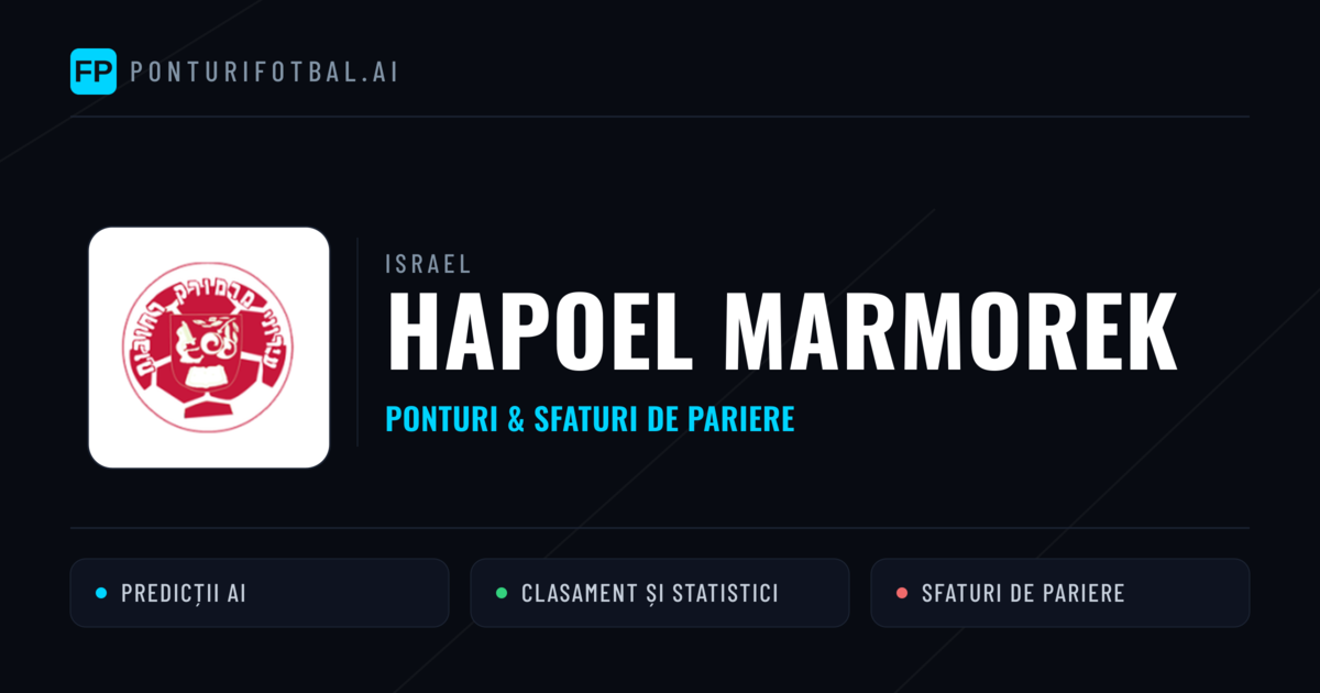 Hapoel Marmorek Ponturi și statistici