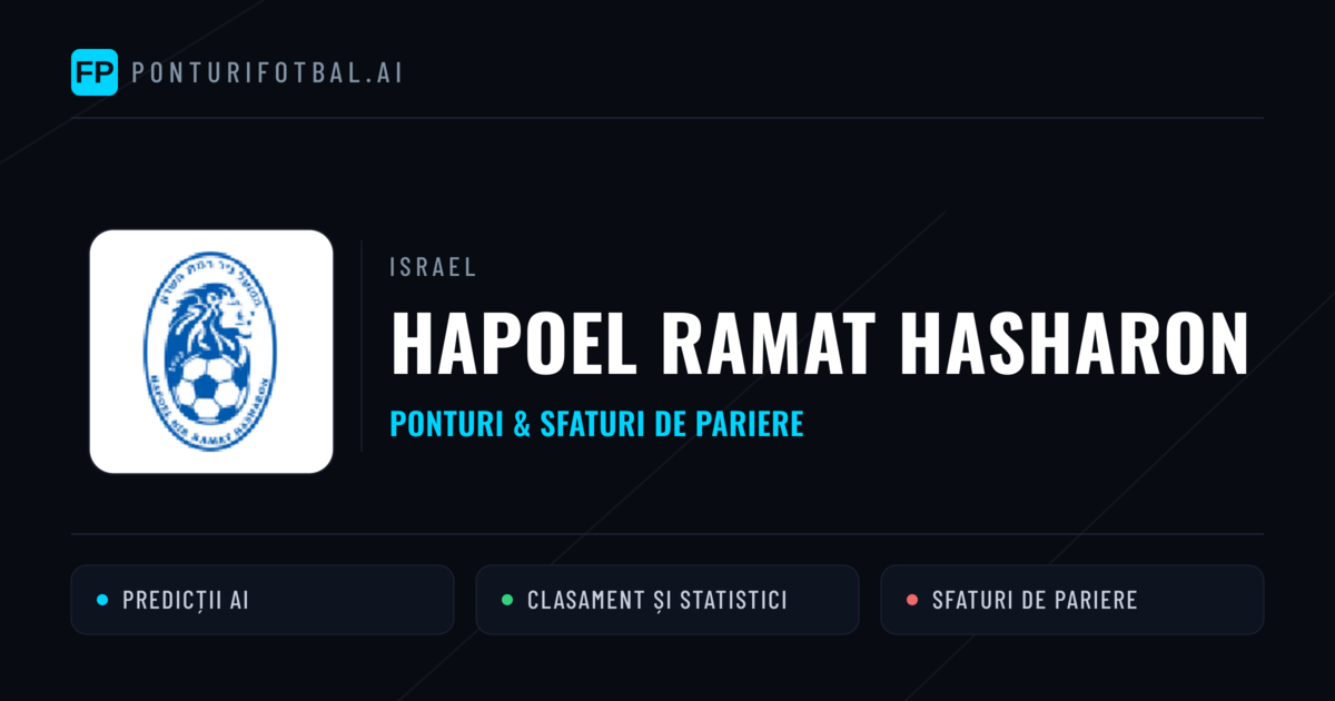 Hapoel Ramat HaSharon Ponturi și statistici