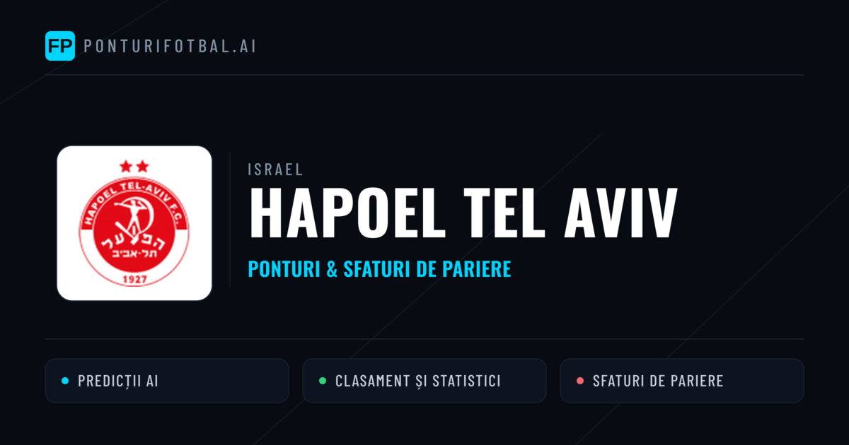 Hapoel Tel Aviv Ponturi și statistici