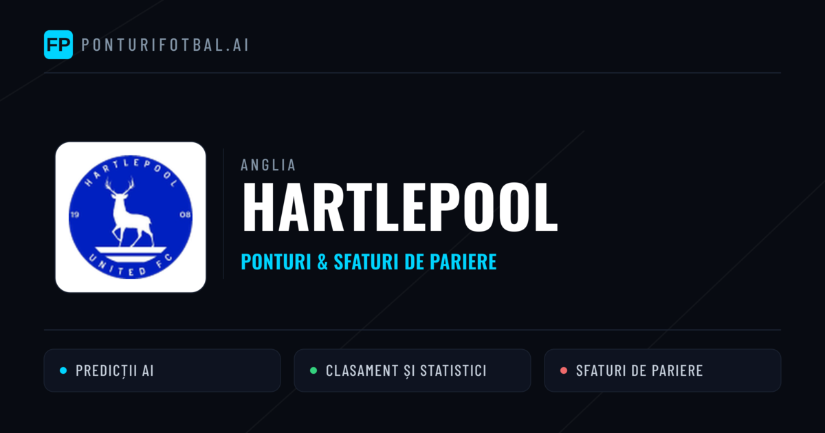 Hartlepool Ponturi și statistici