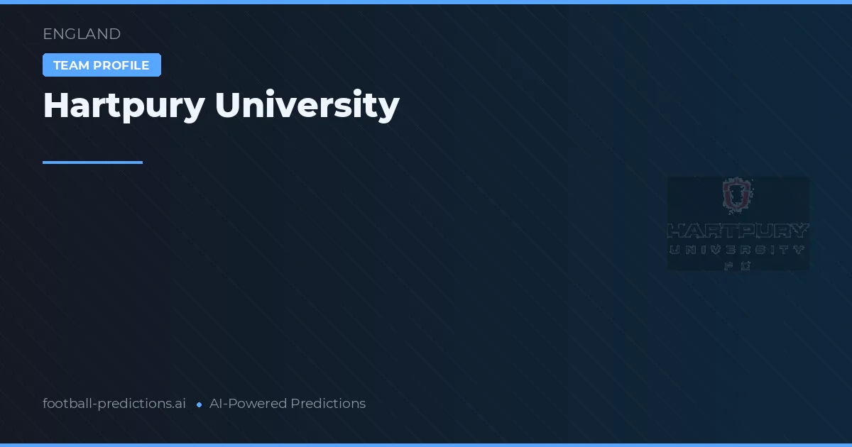 Hartpury University Ponturi și statistici