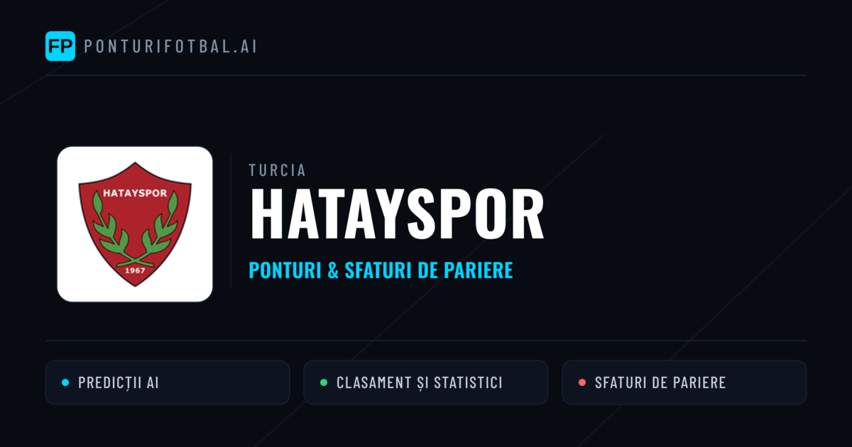 Hatayspor Ponturi și statistici