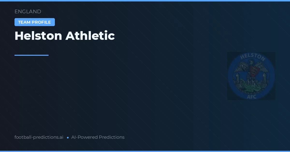 Helston Athletic Ponturi și statistici