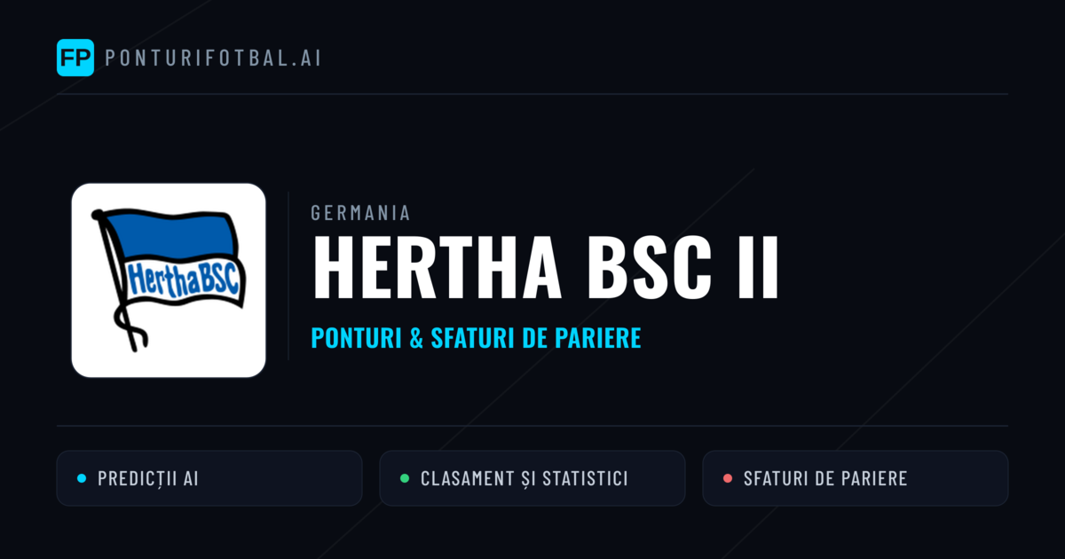 Hertha BSC II Ponturi și statistici
