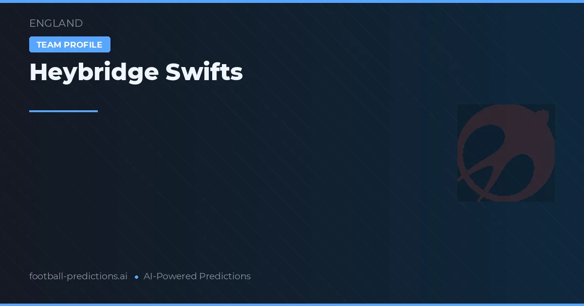 Heybridge Swifts Ponturi și statistici
