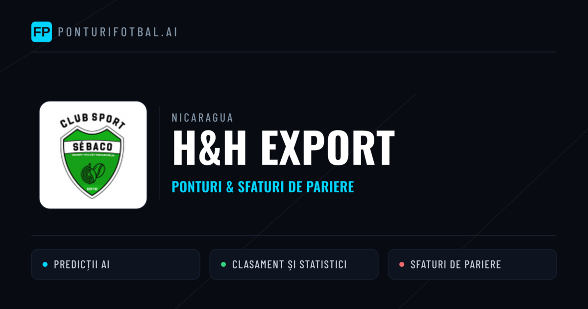H&H Export Ponturi și statistici