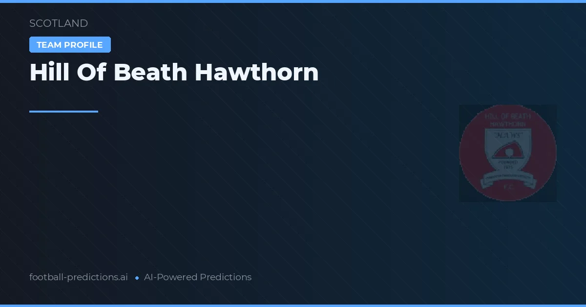 Hill Of Beath Hawthorn Ponturi și statistici