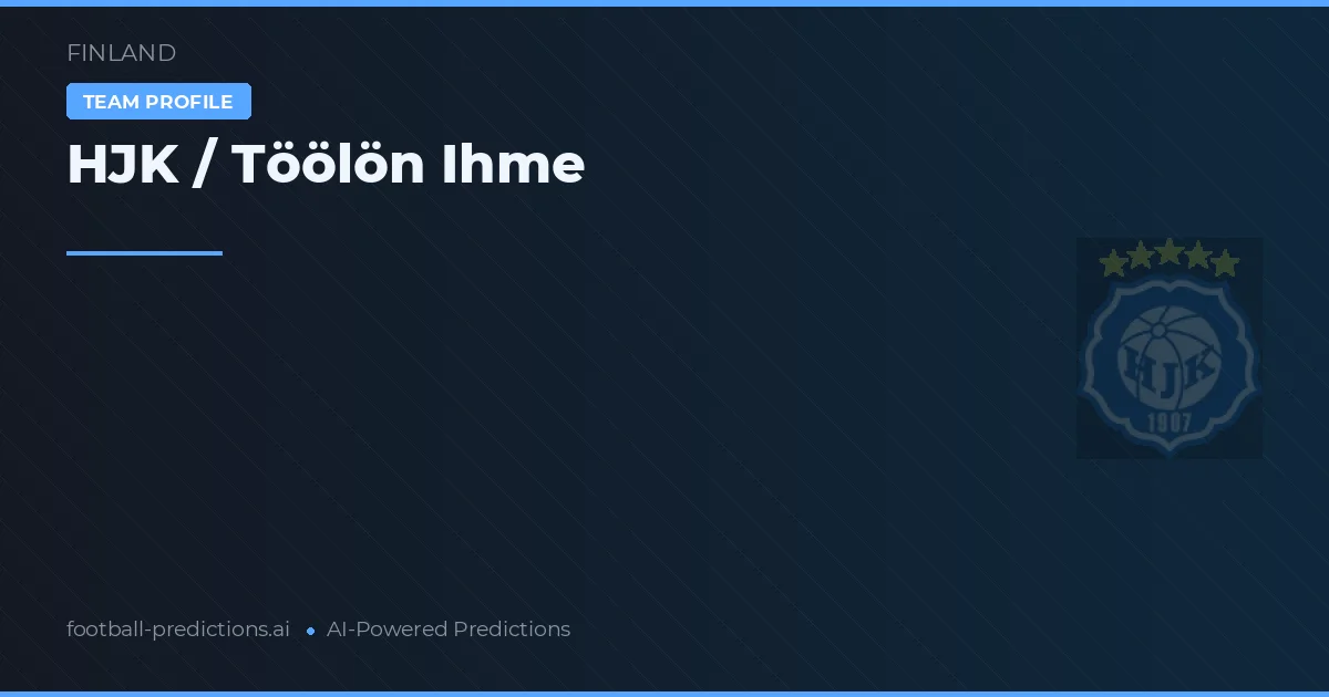 HJK / Töölön Ihme Ponturi și statistici