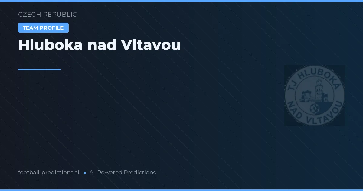 Hluboká nad Vltavou Ponturi și statistici