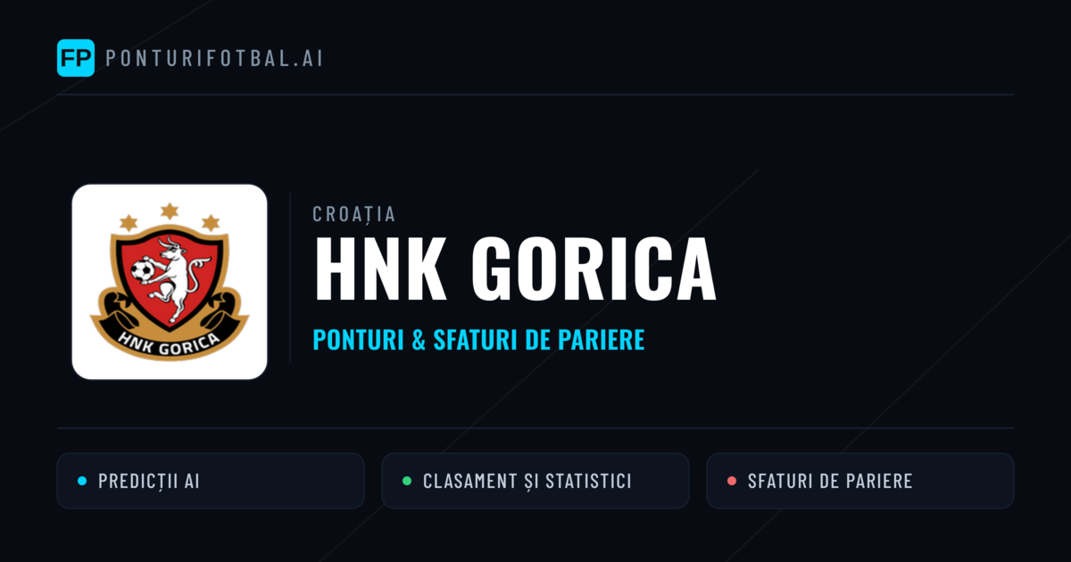 HNK Gorica Ponturi și statistici