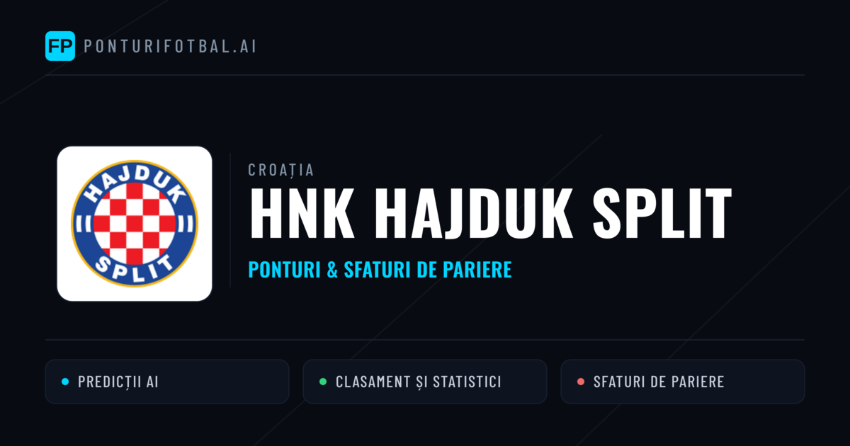 HNK Hajduk Split Ponturi și statistici