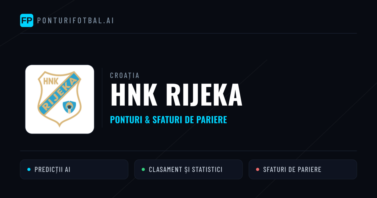 HNK Rijeka Ponturi și statistici