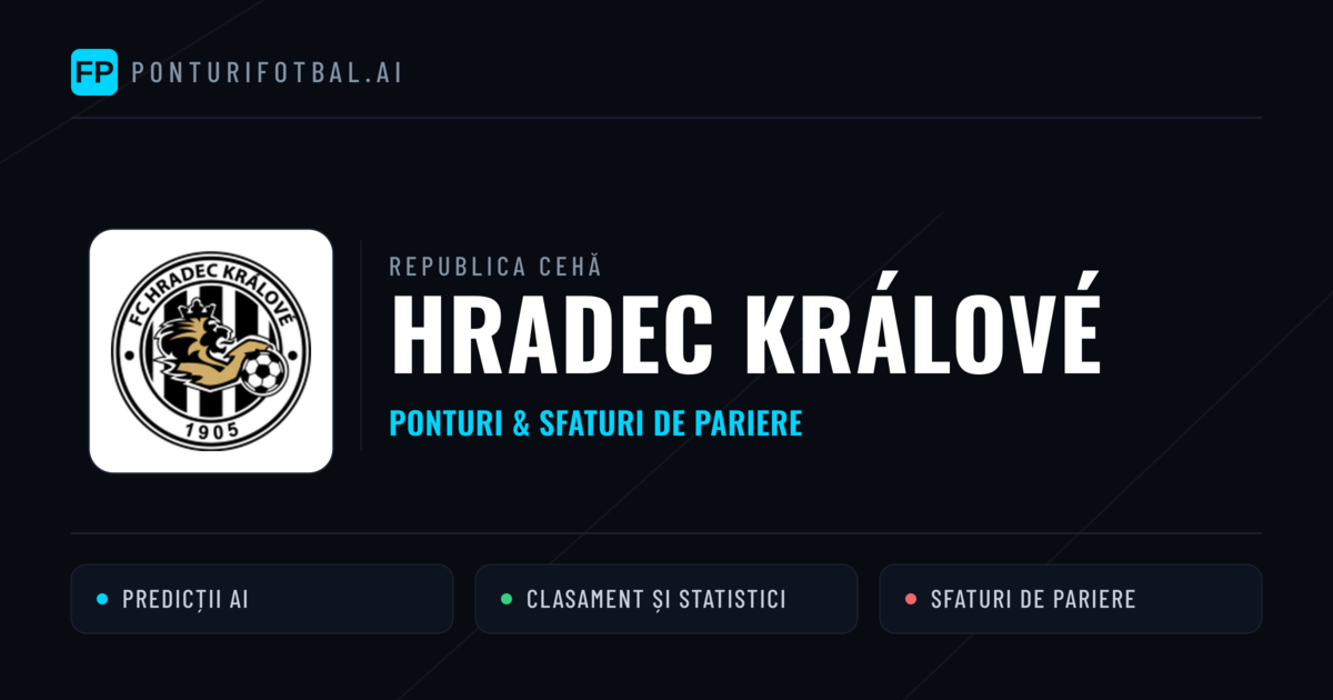 Hradec Králové Ponturi și statistici