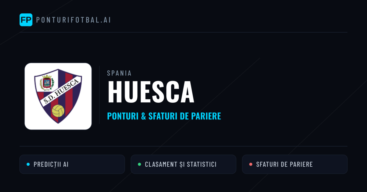 Huesca Ponturi și statistici