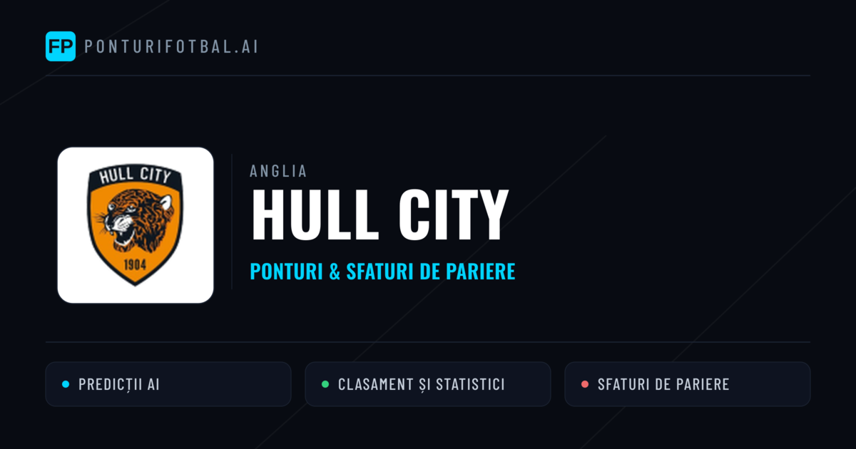 Hull City Ponturi și statistici