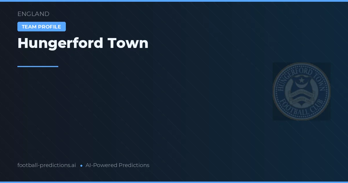 Hungerford Town Ponturi și statistici