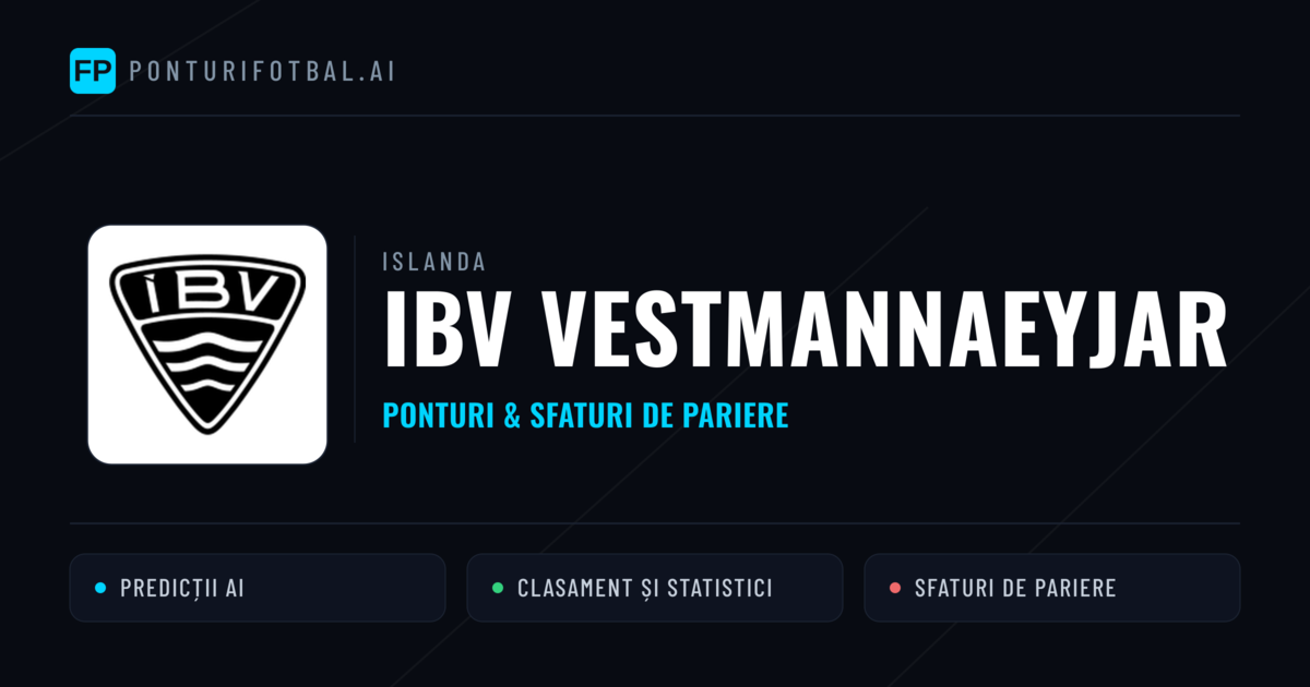IBV Vestmannaeyjar Ponturi și statistici