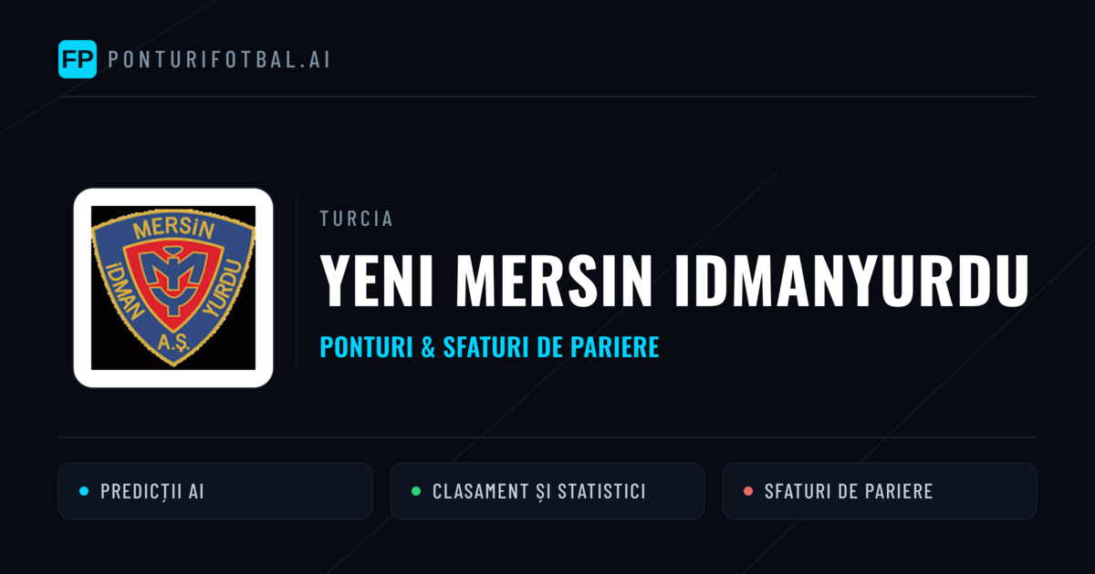 Yeni Mersin Idmanyurdu Ponturi și statistici