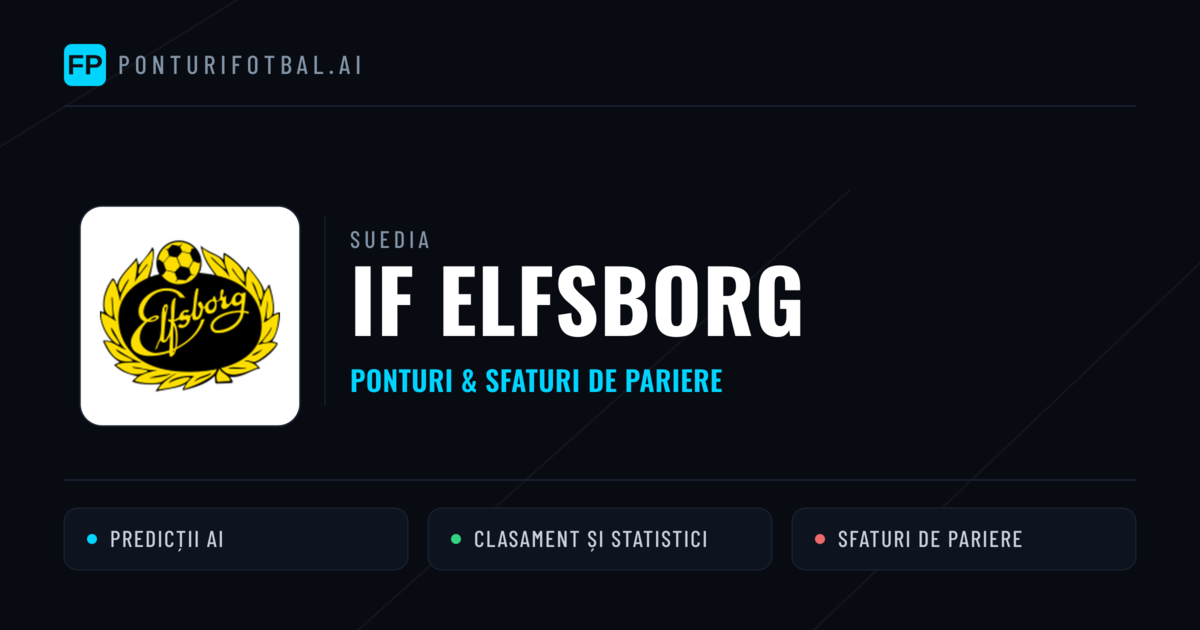 IF Elfsborg Ponturi și statistici