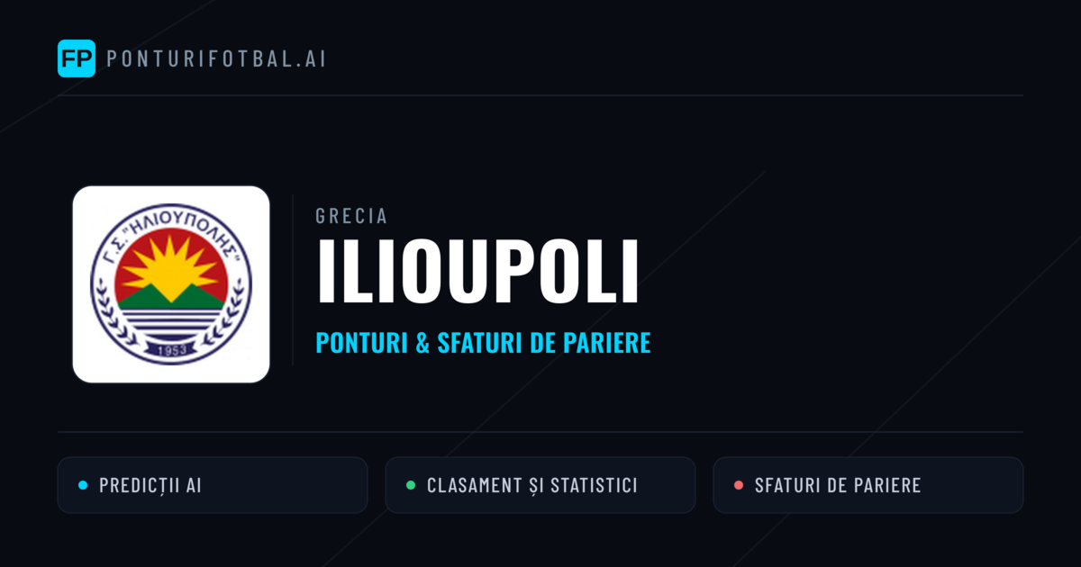 Ilioupoli Ponturi și statistici