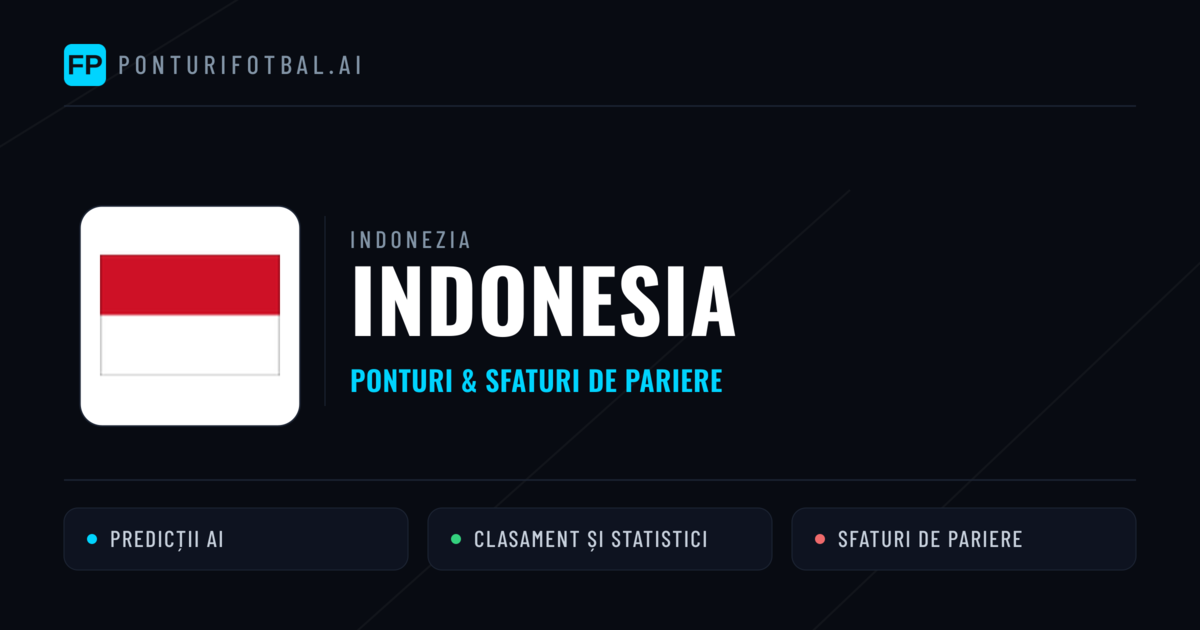 Indonesia Ponturi și statistici