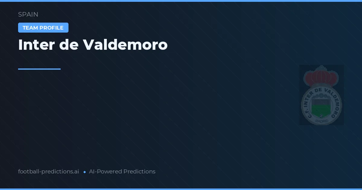 Inter de Valdemoro Ponturi și statistici