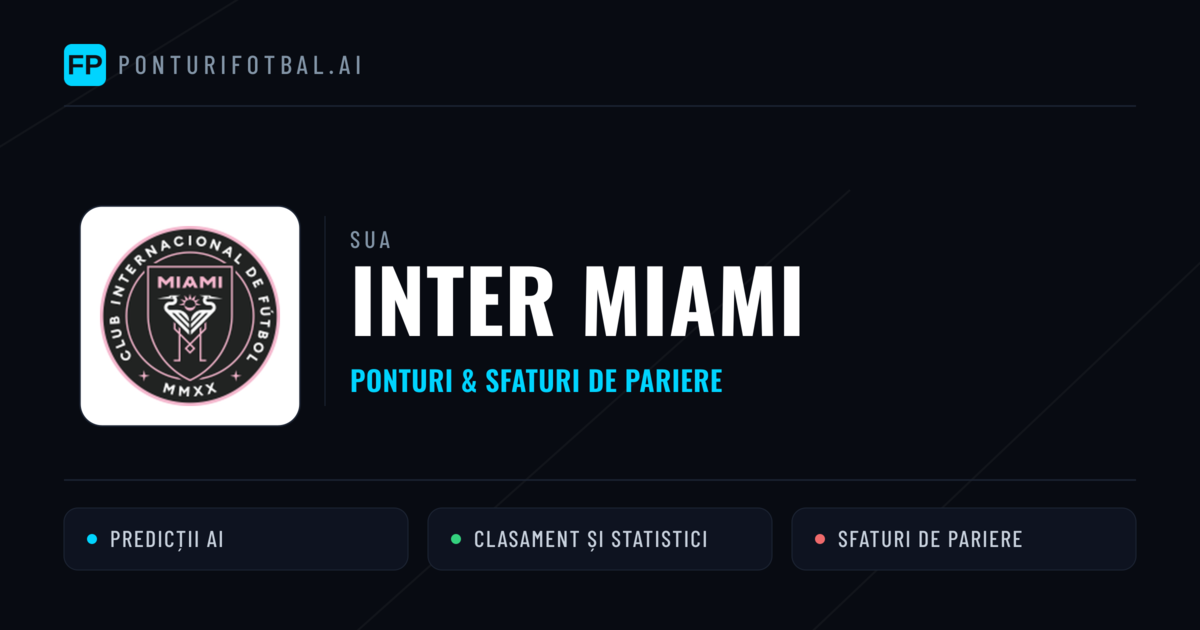Inter Miami Ponturi și statistici