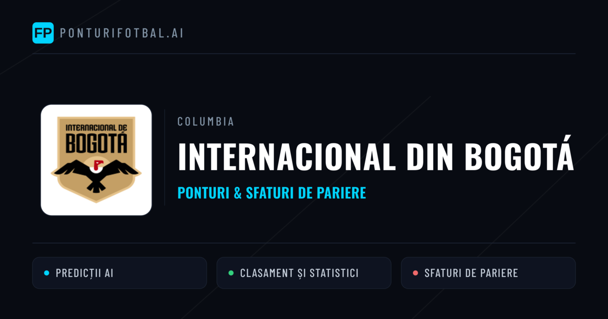 Internacional din Bogotá Ponturi și statistici