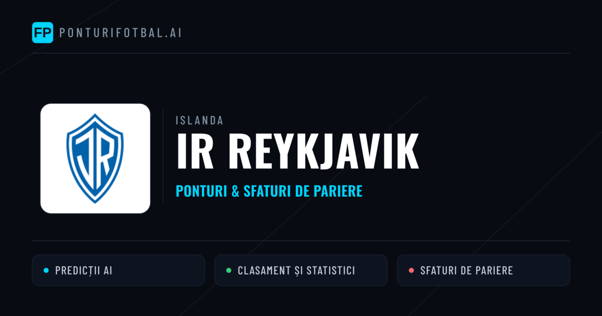 IR Reykjavik Ponturi și statistici